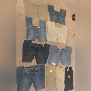 Huge lot of boys size 12 bottoms- 10 total pieces